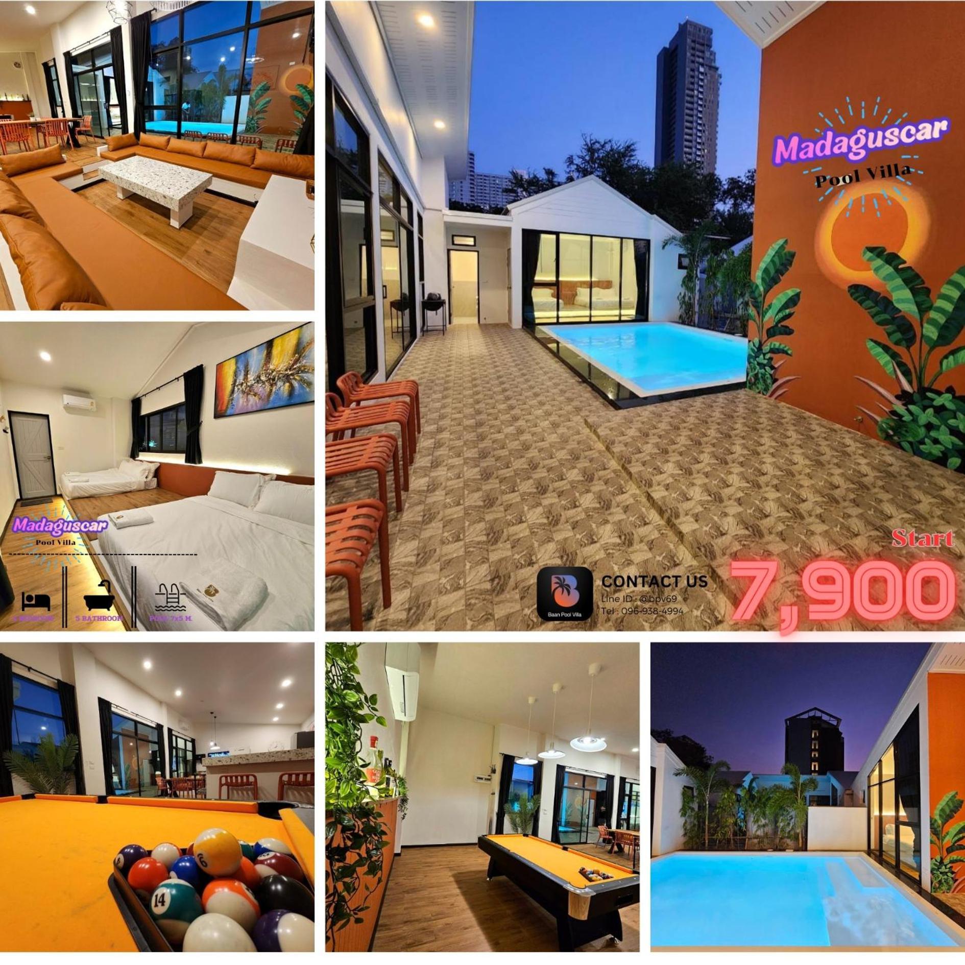 Madaguscar Private Pool Villa-Pattaya Jomtien Beach Exterior photo